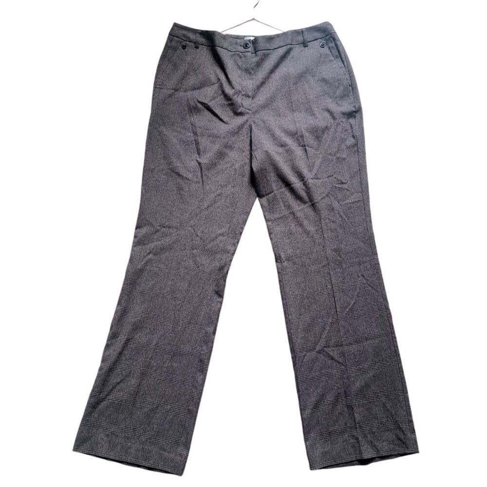 Dressbarn Pants Women's Size 14 gray plaid